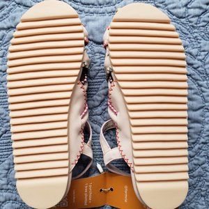 FARM Rio | Shoes | Farm Rio Nude Zigzag Stitch Vegan Leather Cross